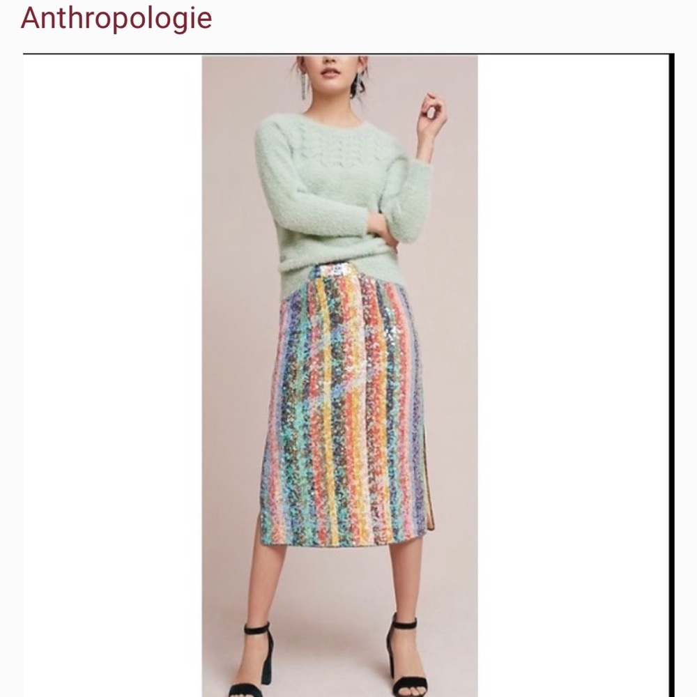 🌟RARE🌟 Anthropologie Maeve Midi Skirt